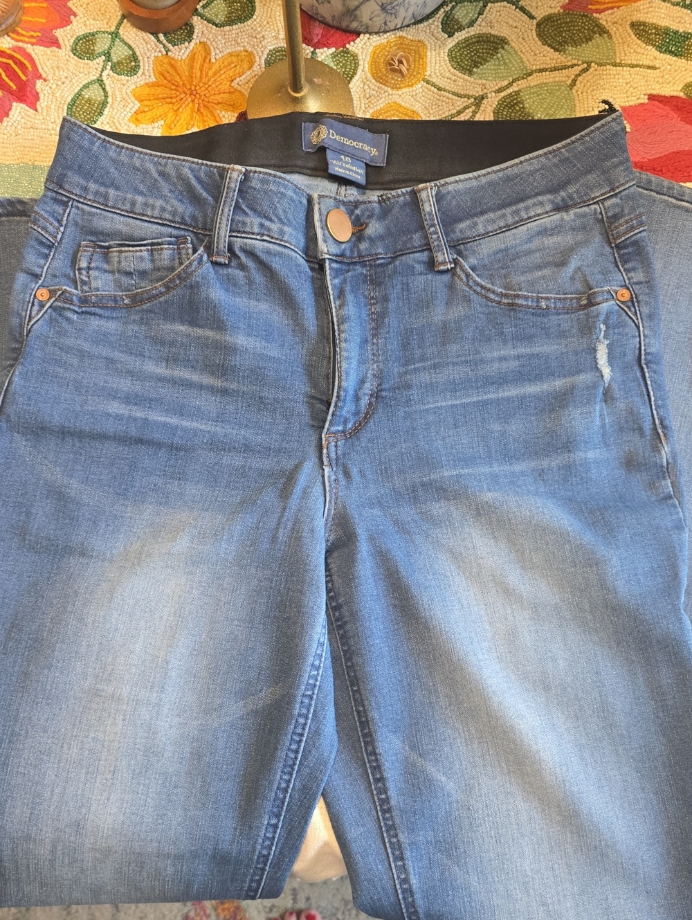Democracy Women's Medium Blue Stretch Jeggings